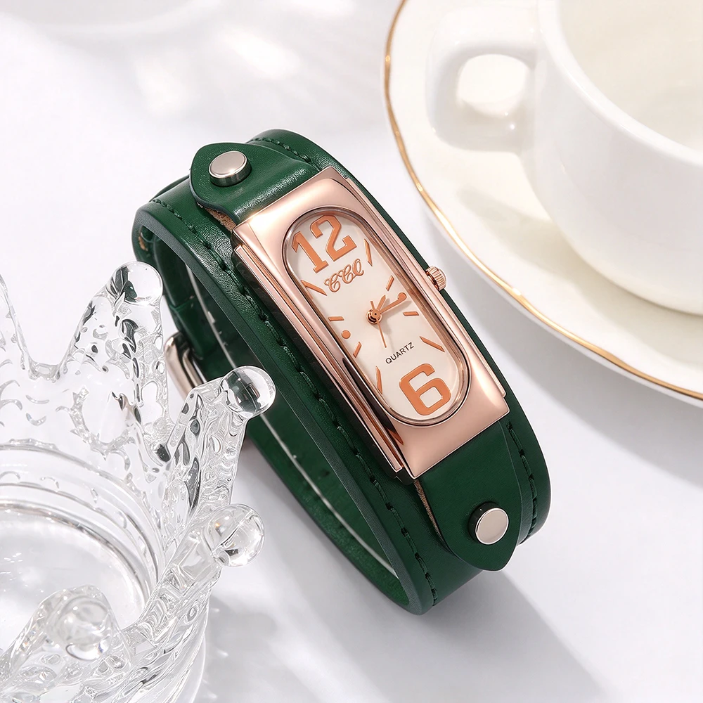 1pc Retro Versatile Fashionable Women's Quartz Watch Christmas Halloween Gift