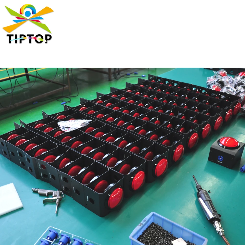 TIPTOP Red Button Manual Electrical Power Controller For Stage Effect Machine 2 Port Output Directly Control