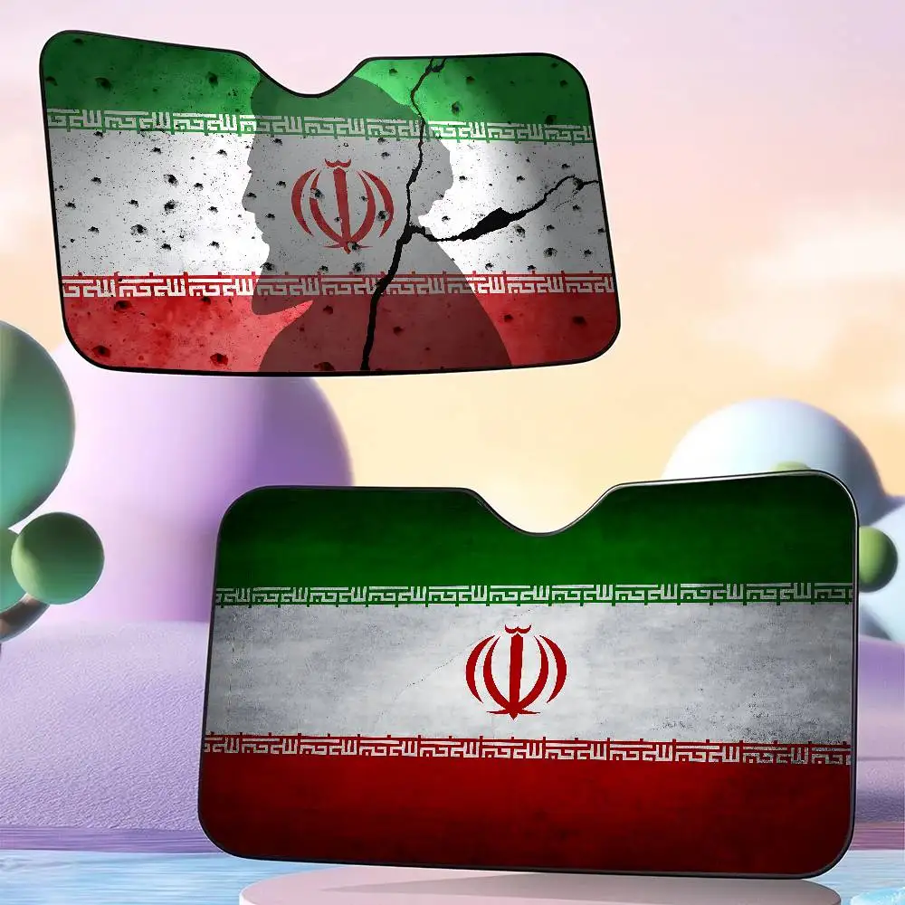 

Iran Flag Car Windshield Sunshade Cover Foldable Automotive Sun Shade Visor Window Uv Reflector Cars Keep Car Cool