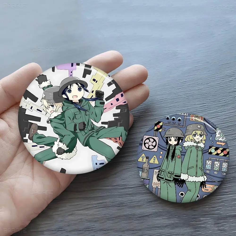Anime G-Girls Last Tour 58mm Handmade Brooch Cartoon Cosplay Badge On Backpack Jewelry Accessories Gifts