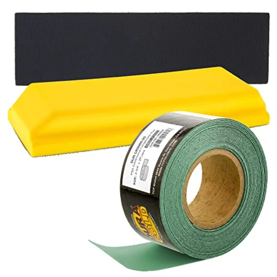 

Прямоугольный шлифовальный блок Pro Series 10 x 2-3/4 дюйма с креплением на липучке, адаптером PSA и зернистостью 3000, зеленый, San