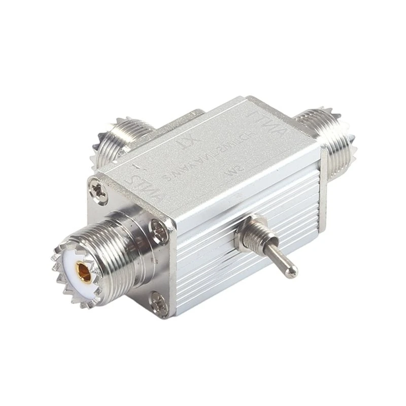 11.11SL-16 100W 1-30Mhz 2-Way Coaxial Antenna Switch 1-Input 2-Output With OFF Position And Ground Protection For CB/HAM Radio