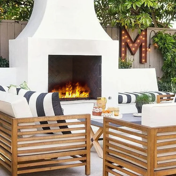 High-end Intelligent Humidifier 700MM Waterproof Garden Modern Design Fire Color Changing LED Fireplace