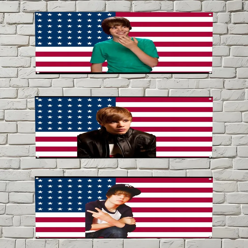 J-justin B-bieber Flag Flag Polyester Digital Printing Banner Wall Art Out Door Decoration