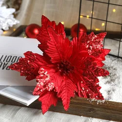 1/3 Pcs 26cm Artificial Flowers Wedding Decorations Christmas Tree Decorations Dried Flowers Home Decor Navidad New Year 2023