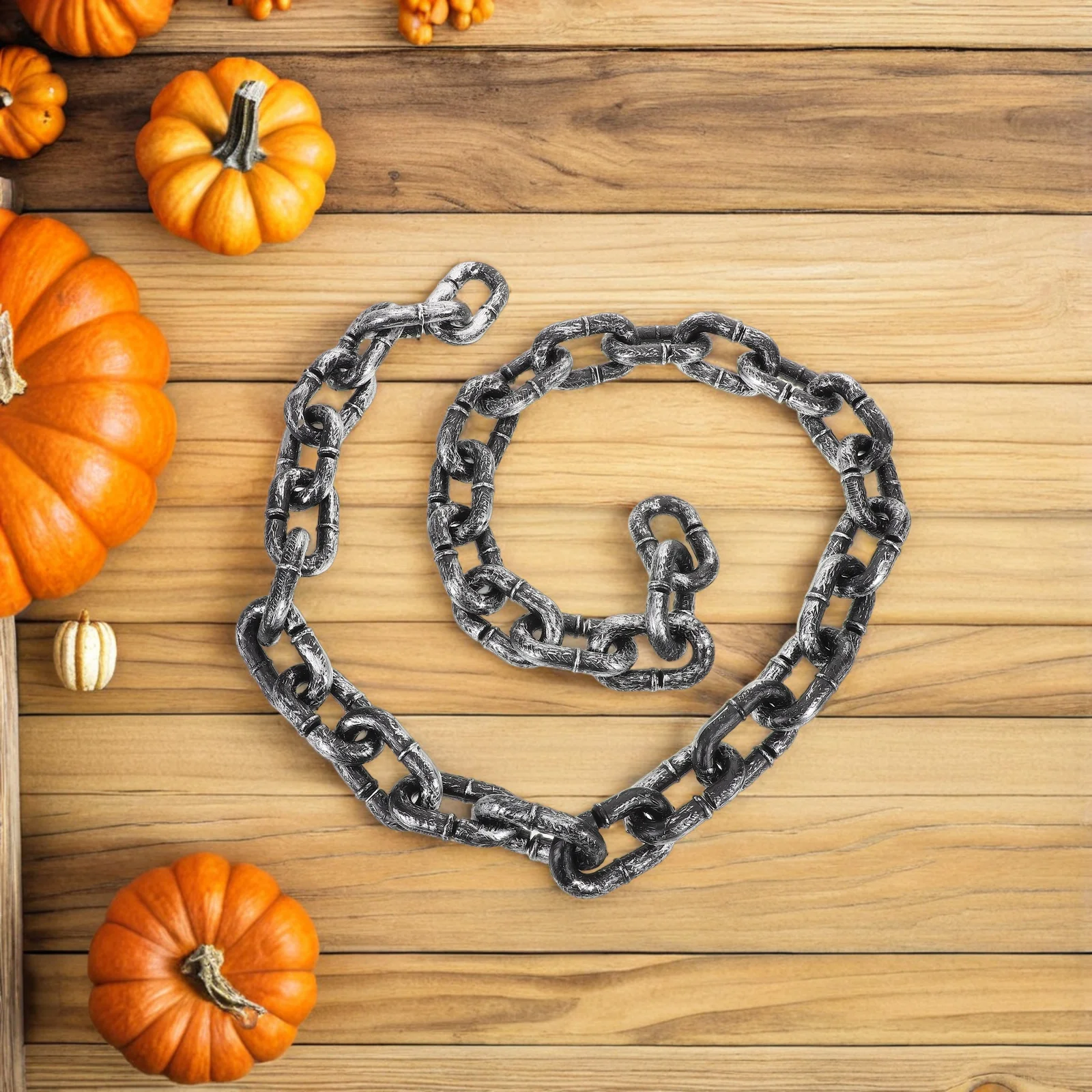 151.5cm 할로윈 플라스틱 체인 소품: 유령의 집 파티 의상 해적 테마 이벤트 감옥을 위한 사실적인 감옥 체인 장식