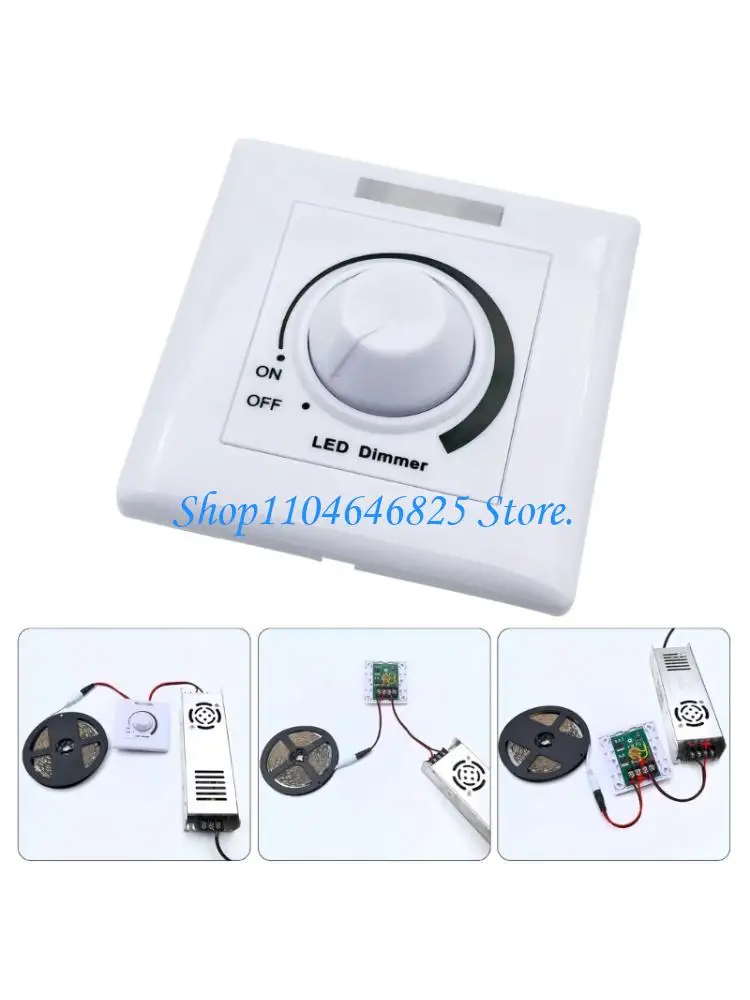 Adjustable Switches Brightness Panel Controller 12V-24V LED Dimmer Enduring