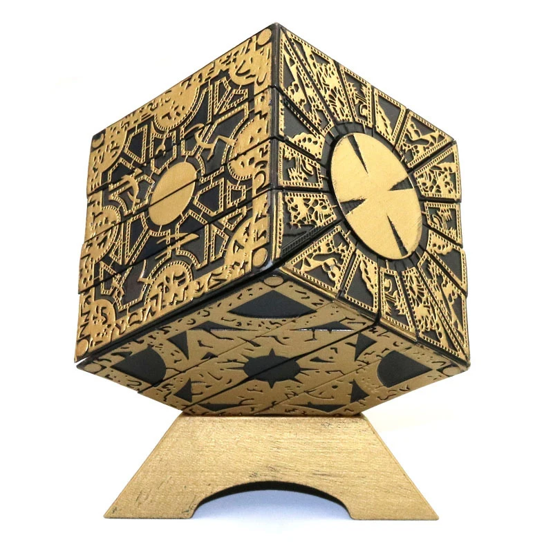 Caja de rompecabezas Hellraiser 1:1, figuras de Terror móviles, Serie de películas, cubo Hellraiser, totalmente Pinhead, accesorio de Halloween, regalo para niños