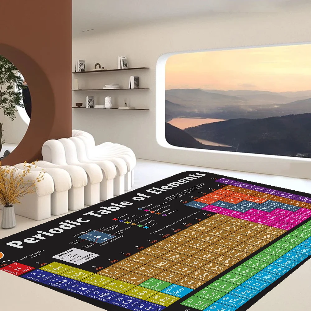 Periodic Table of Elements Kitchen Mat Cheaper Anti-slip Modern Living Room Balcony Printed Modern Home Decor