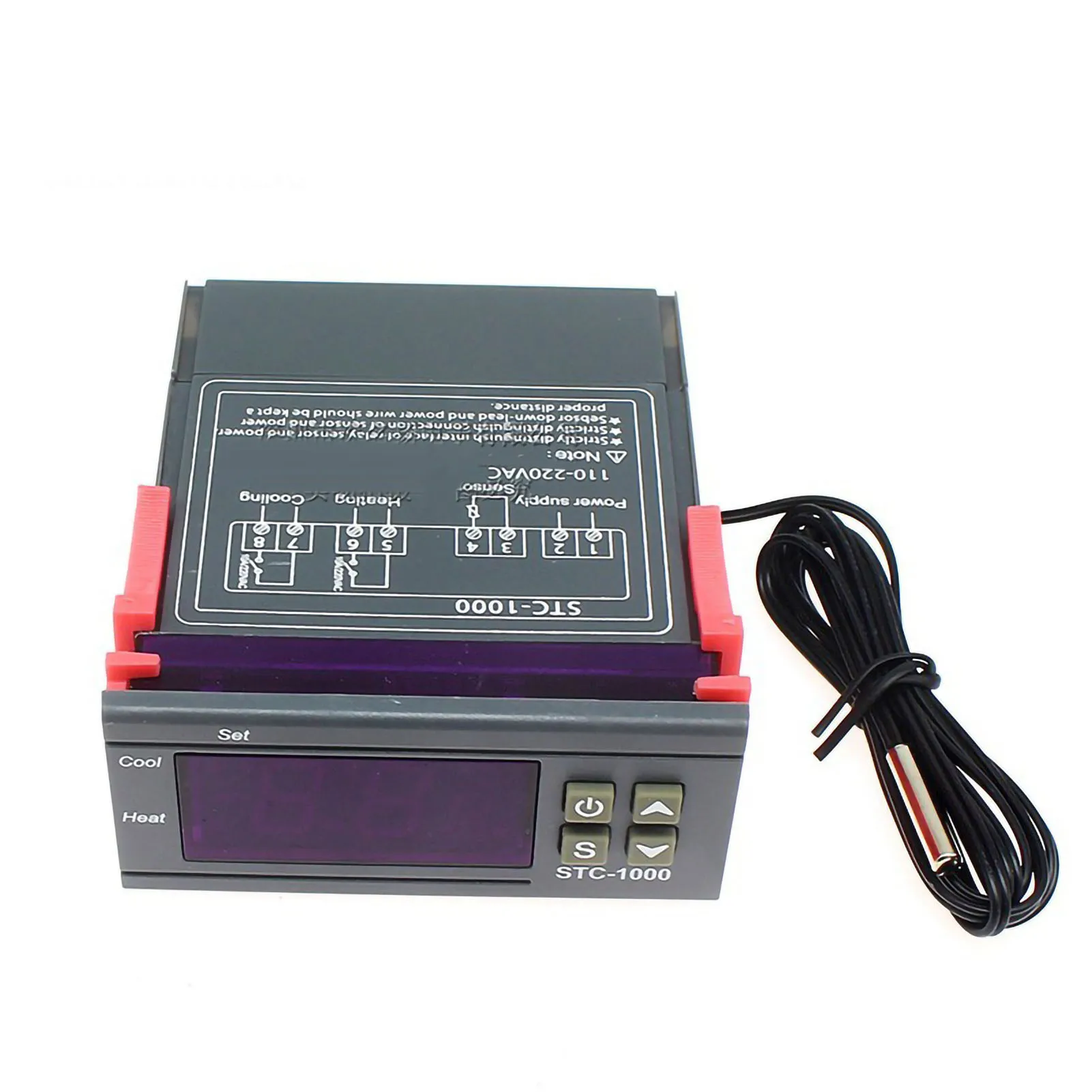 Microcomputer Temperature Controller Plastic Metal  Chip Microcomputer Thermostat Stable for Indoor for Seafood Machine