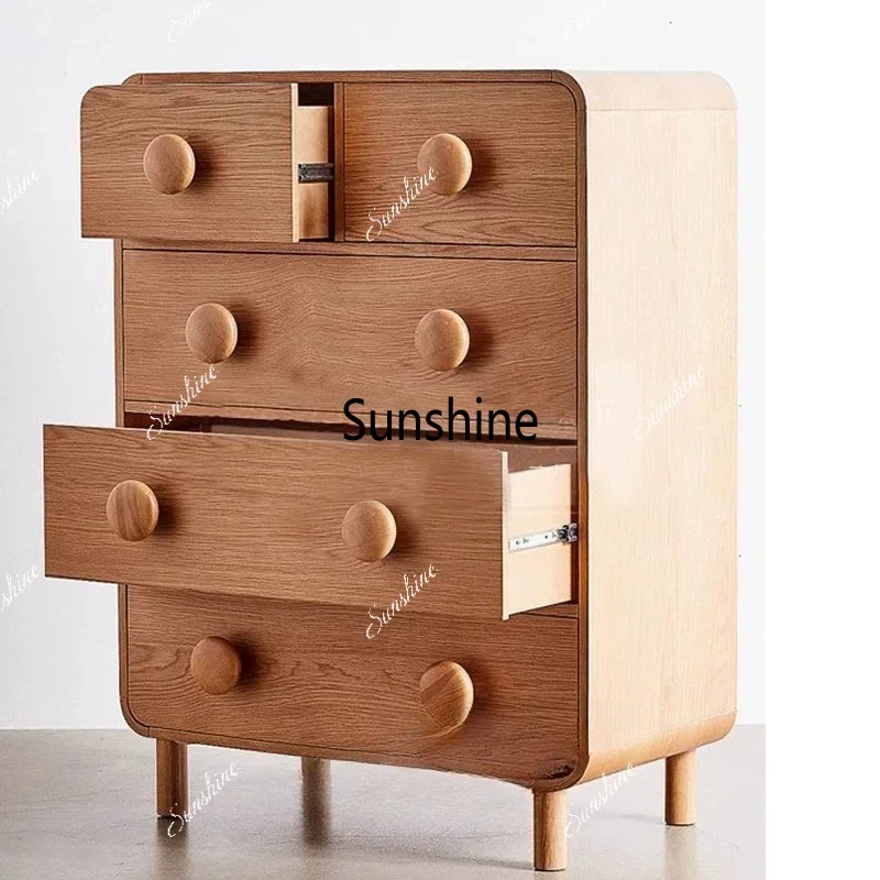 French solid wood six-chest cabinet modern simple chest of drawers