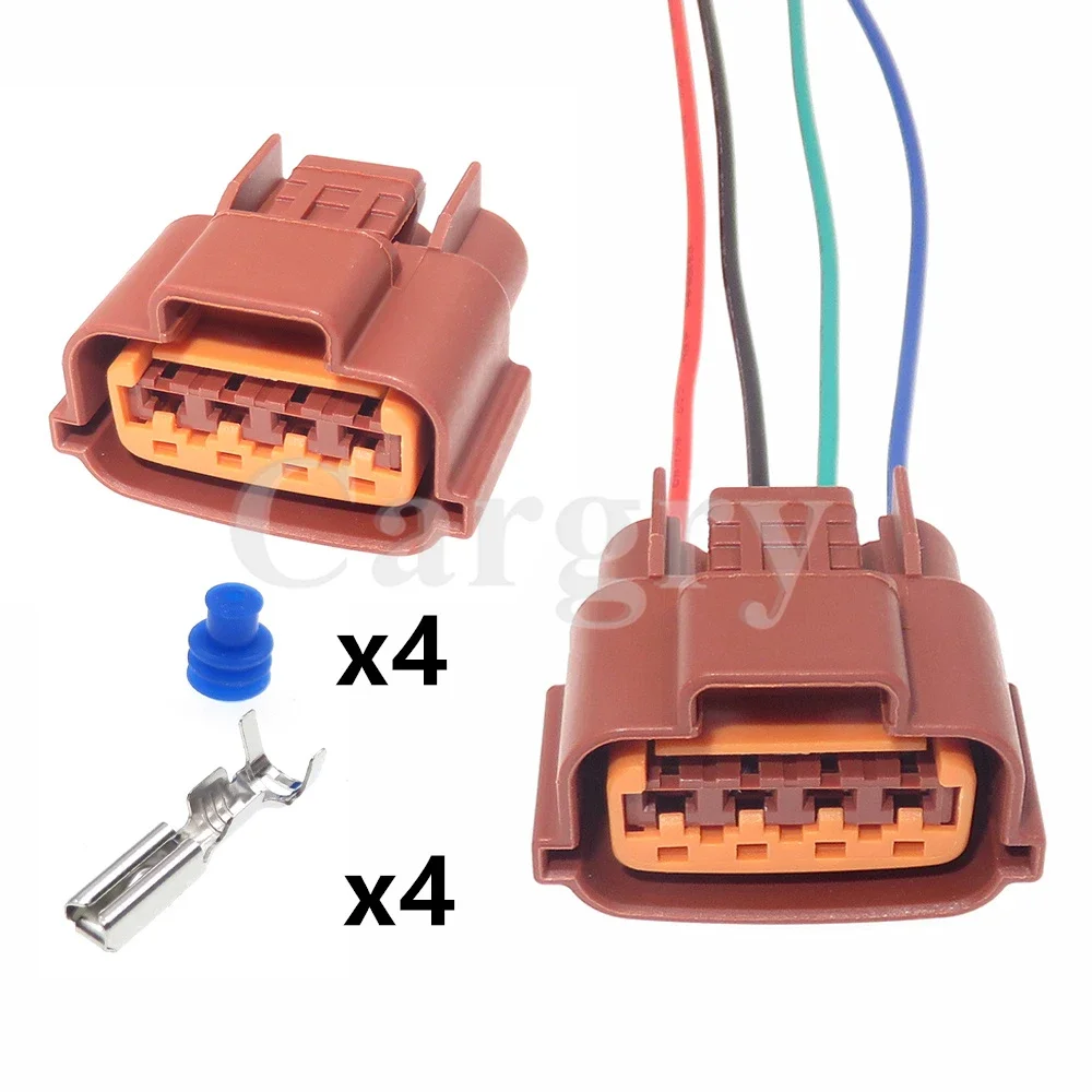 

1 Set 4P 6189-0144 6098-0309 6189-7713 AC Assembly Car Generator Wire Harness Waterproof Socket for Nissan Teana