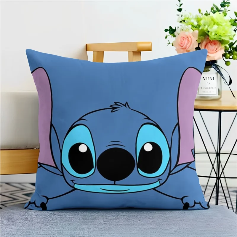 غرزة المخدة لطيف الكرتون أنيمي الأجهزة الطرفية غرفة نوم أريكة غطاء الوسادة الزخرفية مع غطاء وسادة ناعمة سستة