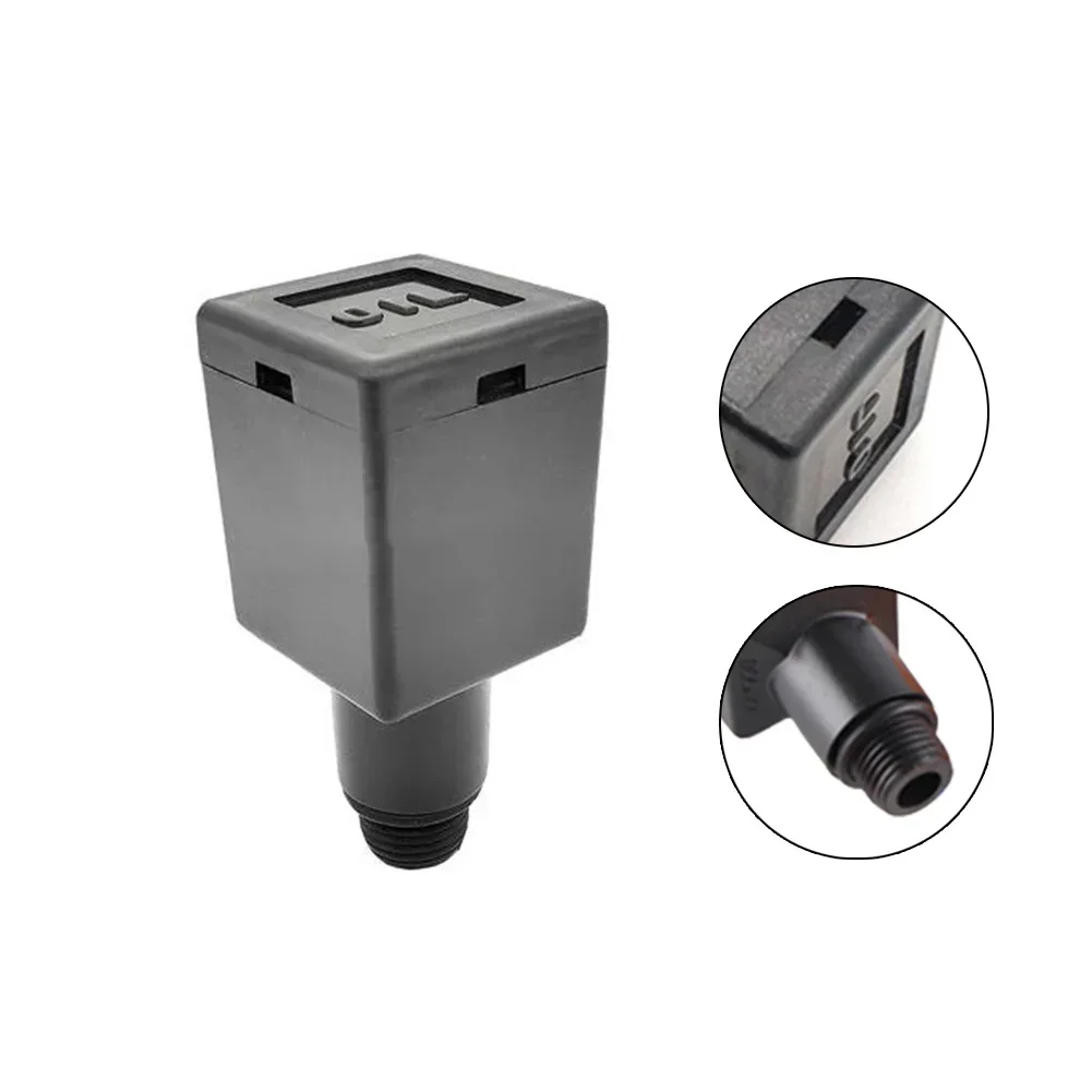 Air Compressor Oil Fill Breather Black Plastic 15.5mm Male Threaded Square Air Compressor Accessories 78*35*35mm