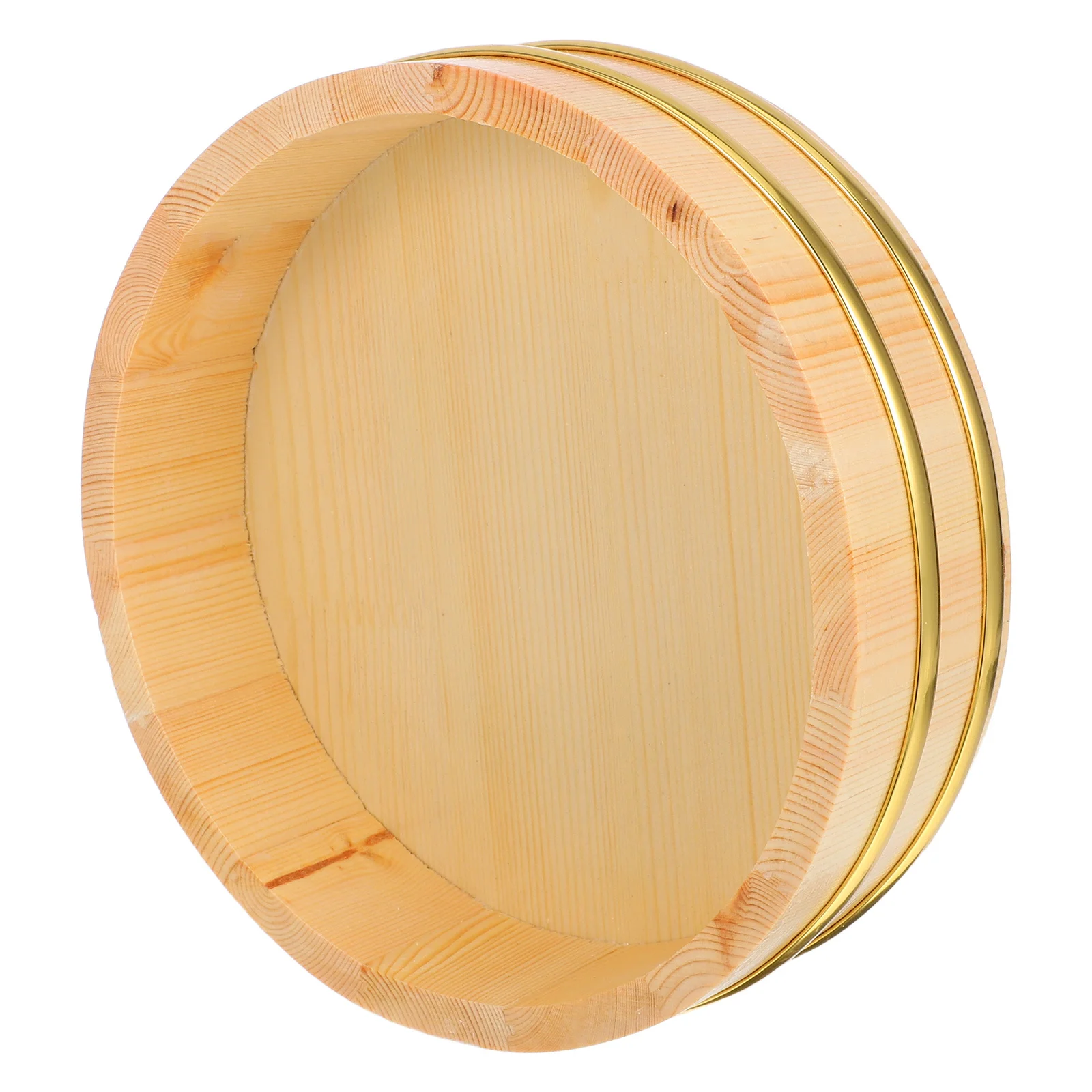 

Sushi Bucket Hangiri Wooden Mixing Bowl Small Food Grade Container for Rice Preparation and Serving