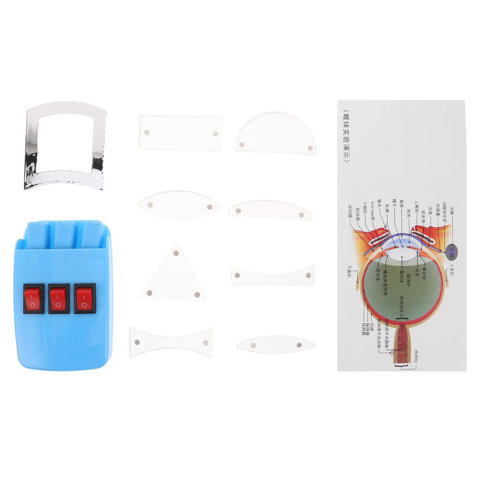 Optical Experiment Kit Complete Set Educational Physics Lab Study Optical Experiment Set for School Stem