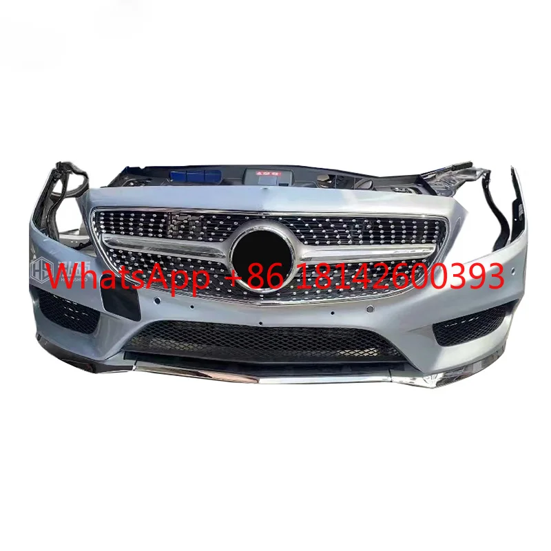 Body Kit Include Lip Exhaust Front Bumper Assembly for   CLS W218 11-17 Refit to CLS63   Model