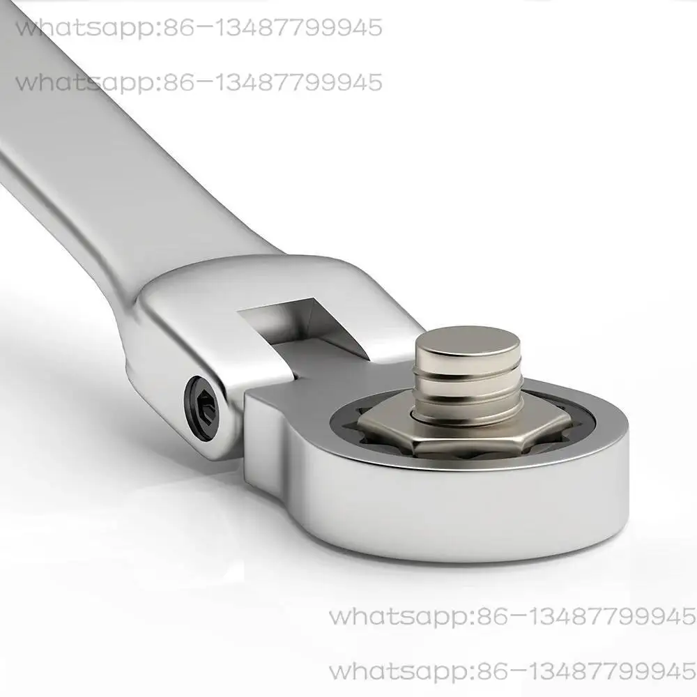 

Flex Head Ratcheting Set,Combination Ended Spanner Kits, Chrome Vanadium Steel Hand Tools Socket Key Ratchet Wrench Set