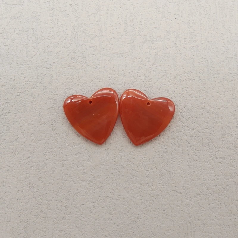 

Natural Stone Red Agate Earrings Beads Semiprecious Fashion Jewelry Women's Accessory 23x24x4mm 7.7g
