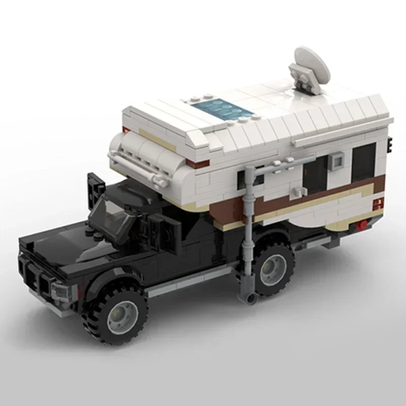 เมืองรถรุ่น Moc อาคารอิฐ Perfect C-10 คลาสสิก Camper เทคโนโลยี Modular Blocks ของขวัญของเล่นคริสต์มาส DIY ชุดประกอบ