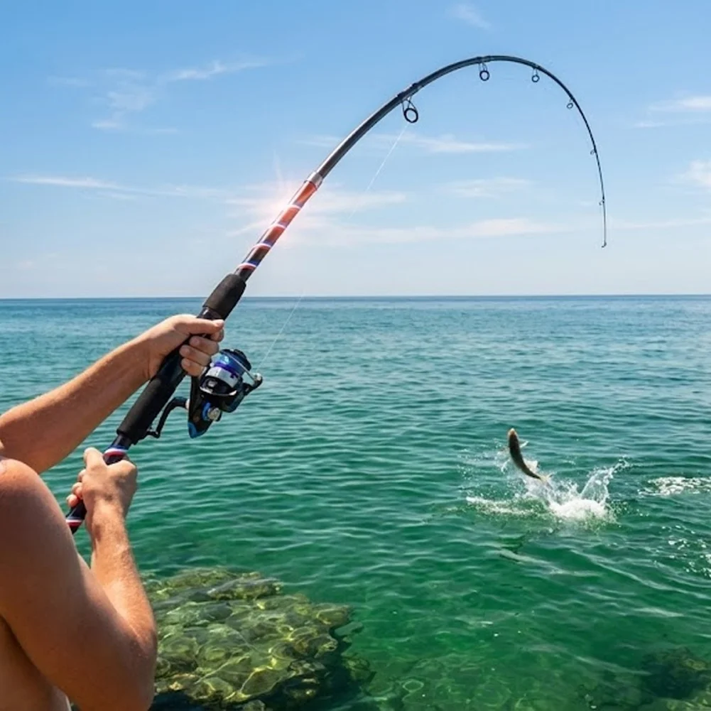 

180cm Telescopic Fishing Rod for River Fishing with Casting Reel For COMBO Soft Bait Lure Kit Fiberglass Construction EVA Handle