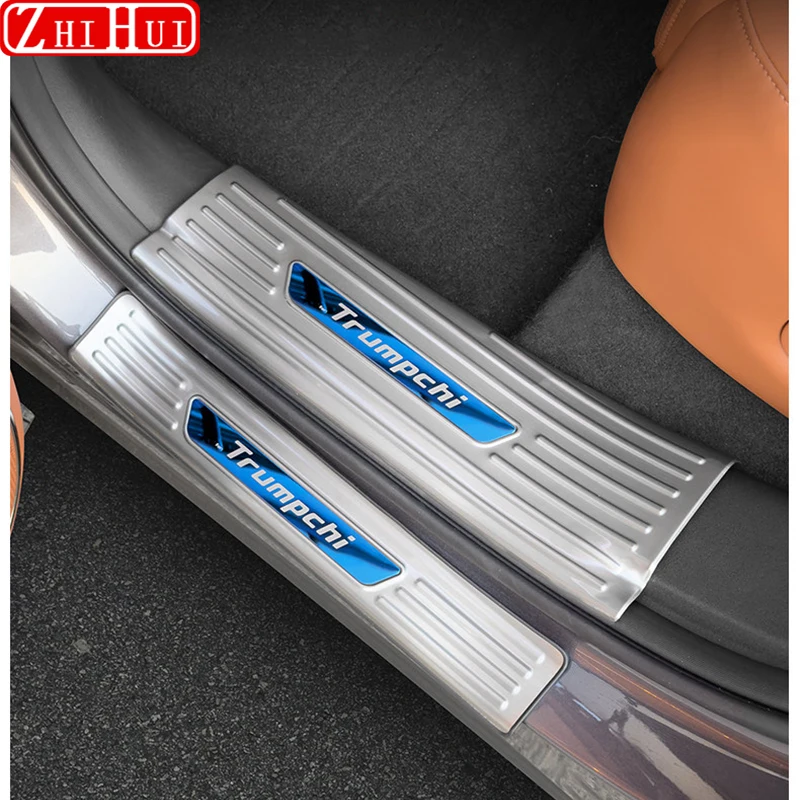 Для Trumpchi GAC S7 автомобильный Стайлинг дверной порог задняя защитная пластина приветственная педаль край двери аксессуары из нержавеющей стали