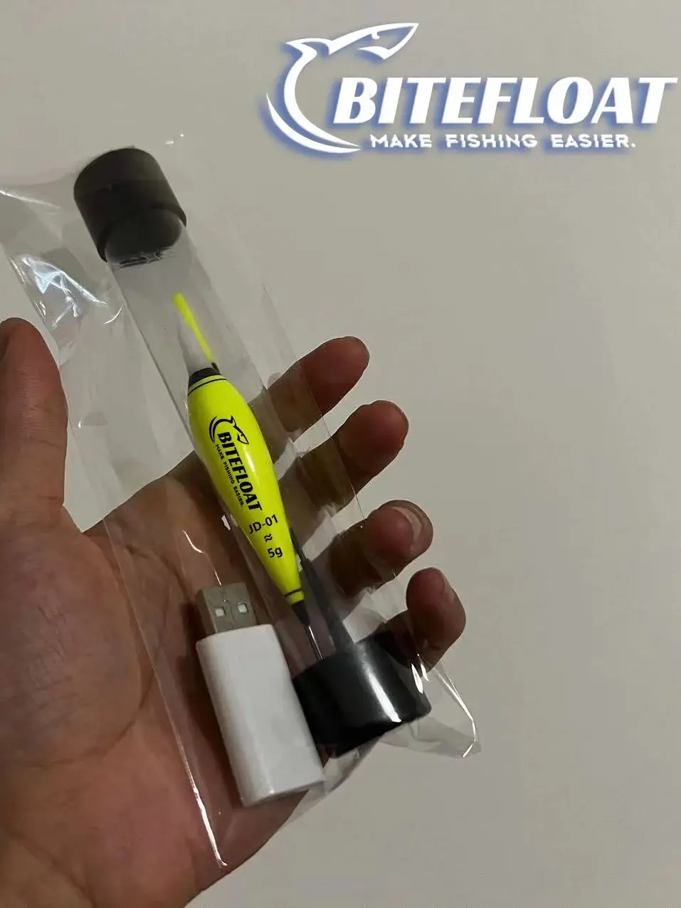1 Set Smart Angel-Elektronik-Float-LED-Licht-Rutenset mit CR425 wiederaufladbarem Akku, Ladegerät, Haken, Farbwechsel, Karpfen, Neu 2024 – Detail 2