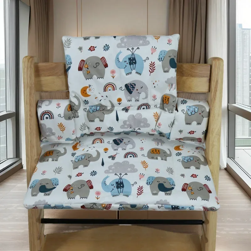 وسادة كرسي طعام للأطفال للخريف والشتاء للخروج، وسادة متكاملة محمولة غير قابلة للانزلاق، ملحقات كرسي نمو أكل الطفل #5