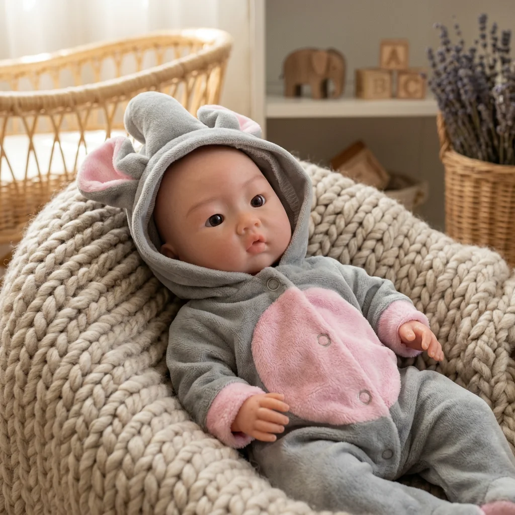 Reborn Baby Doll Silicone Realistic - 10 Inch Full Body Silicone Reborn