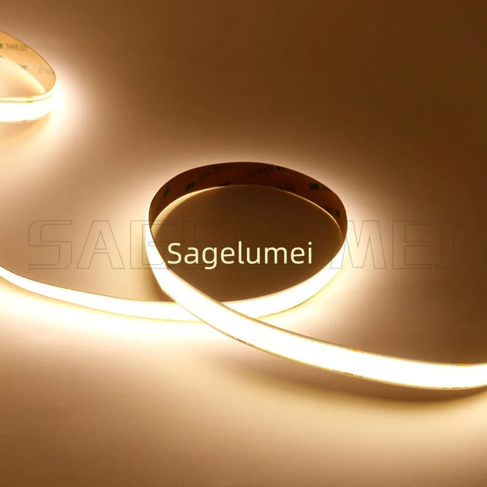 Super brilhante dc24v 5m 960leds/m cob led luz de tira super brilhante 3000/4000/6000k alta densidade flexível ra90 iluminação led tapee