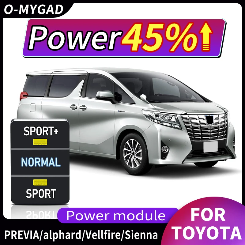 For Toyota Vellfire Alphard Previa Sienna Sport Power Module Throttle Accelerator Modification Accessories 2022 2020 2019 2018