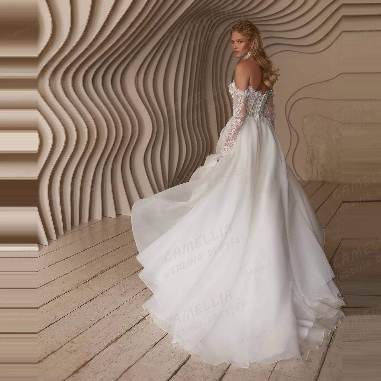 Abiti da sposa da donna di lusso Una linea di applicazioni Sweep Train Sweetheart Princess Abiti da sposa Abiti formali da sposa personalizzati