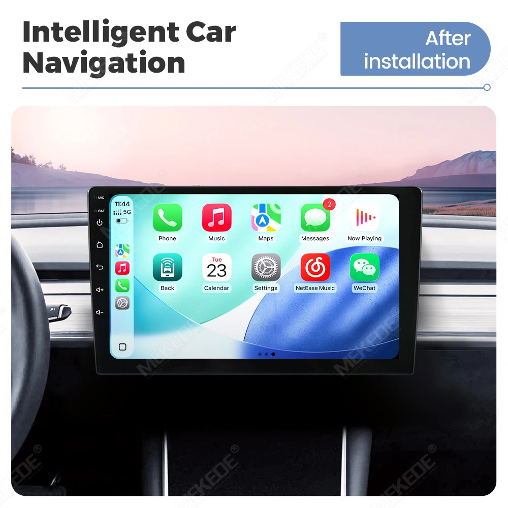Mekede 9 / 10 Zoll Autoradio Multimedia-Player 1280*720 Universelles Steuergerät Android 15 Navigation GPS Intelligente Systeme Kabelloses Carplay AUTO – Detail 12