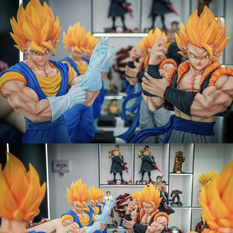 

Jt Statue 2% Double King 53cm Dragon Balls Gk Vegetto Gogeta Model Anime Figures Ornament Collectibles Boys Toys Birthday Gifts