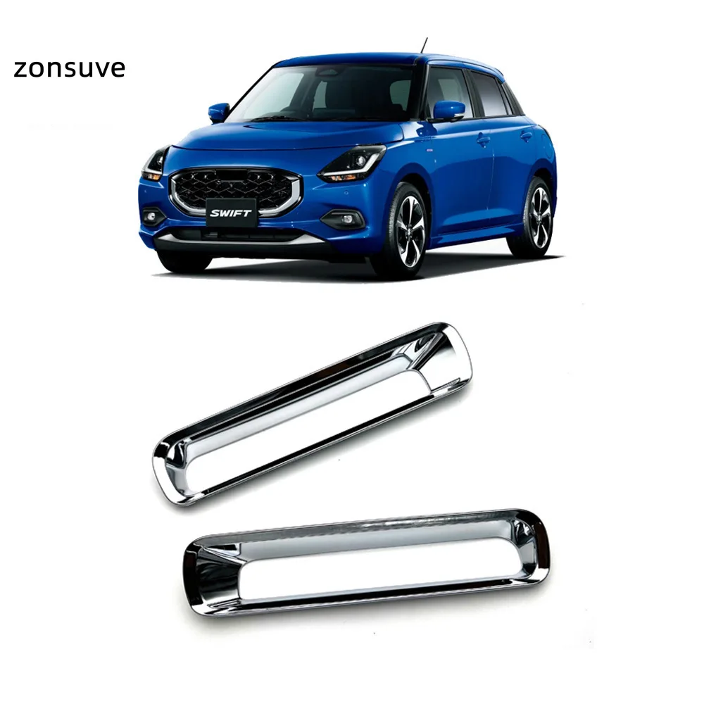 

For Suzuki Swift 2024-2026 ZD/ZC Series Rear Bumper Fog Light Chrome Decorative Bezel Accessory
