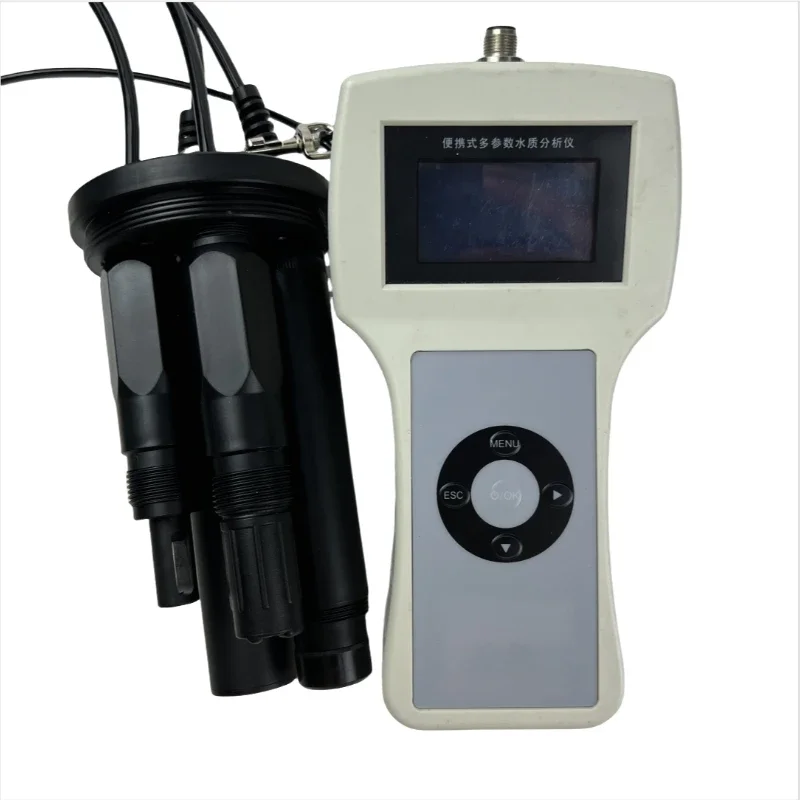 6 in 1 Digital PH/TEMP/SALT/DO/TUR/CT Water Quality Tester PH Test Meter laboratory Pool