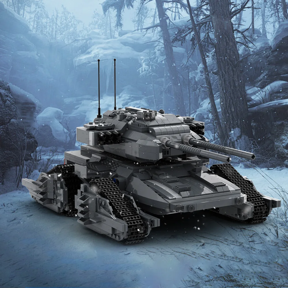 MOC Goliaths Futuristic Tanks Building Blocks Model High tech Transport Battle Tank Bricks Assembled Toy for Children Gift