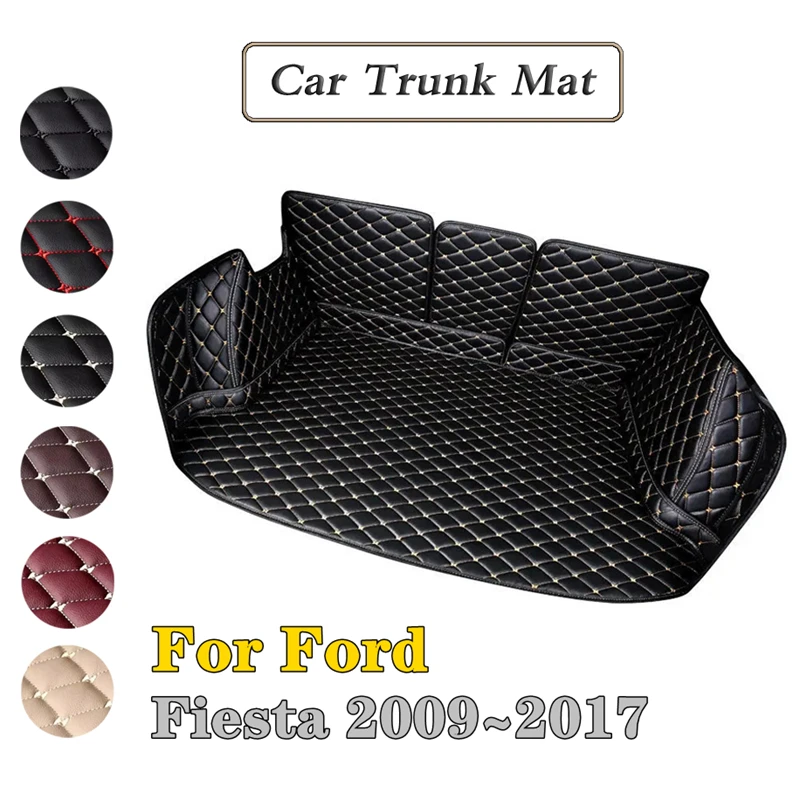 

Custom Car Trunk Mats Trunk Floor Protection Mat For Ford Fiesta 2009-2017 Car Goods Interior Details Auto Interior Accessories