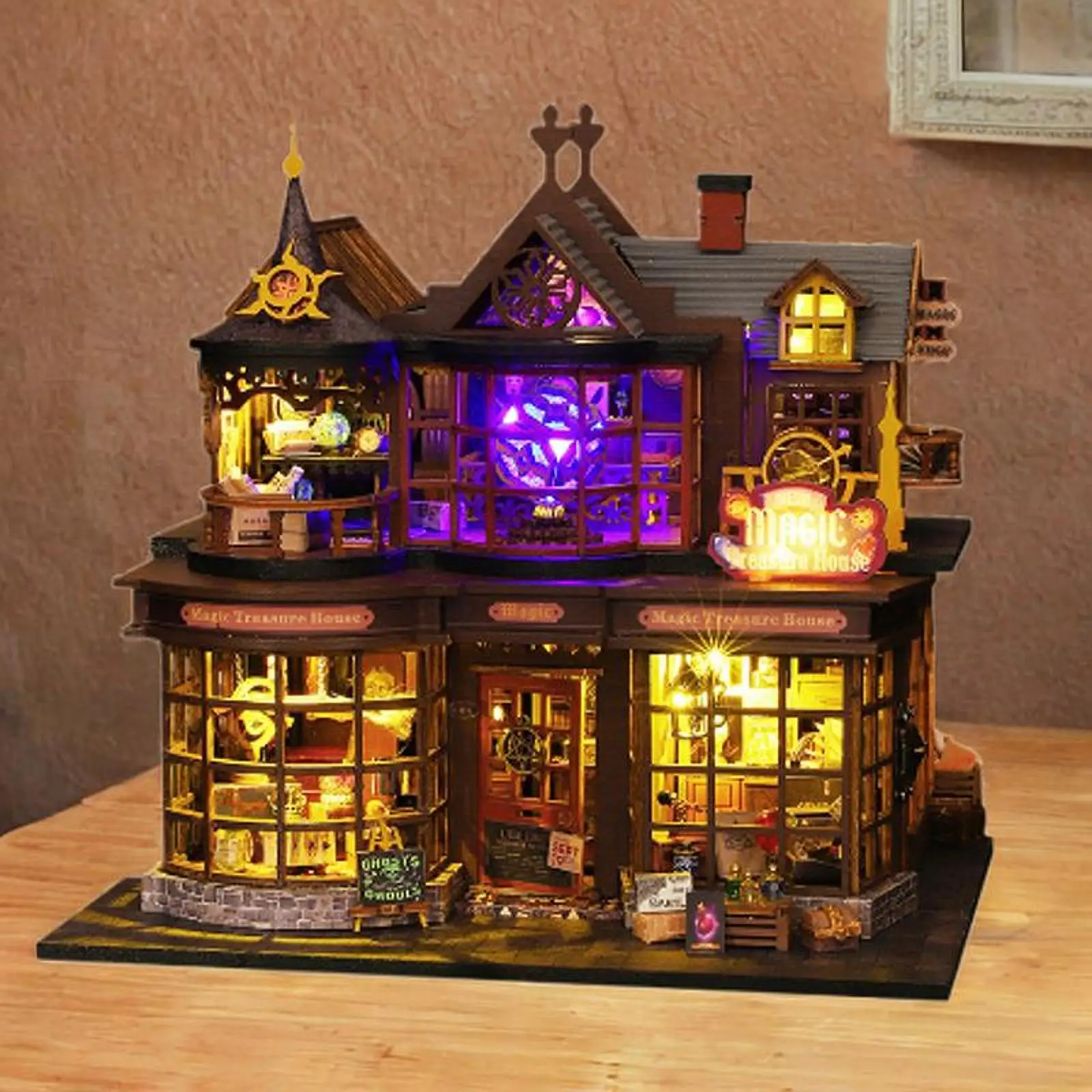 

Miniature Dollhouse Furniture Kits for Kids Adults Desktop Decor 3D Puzzles