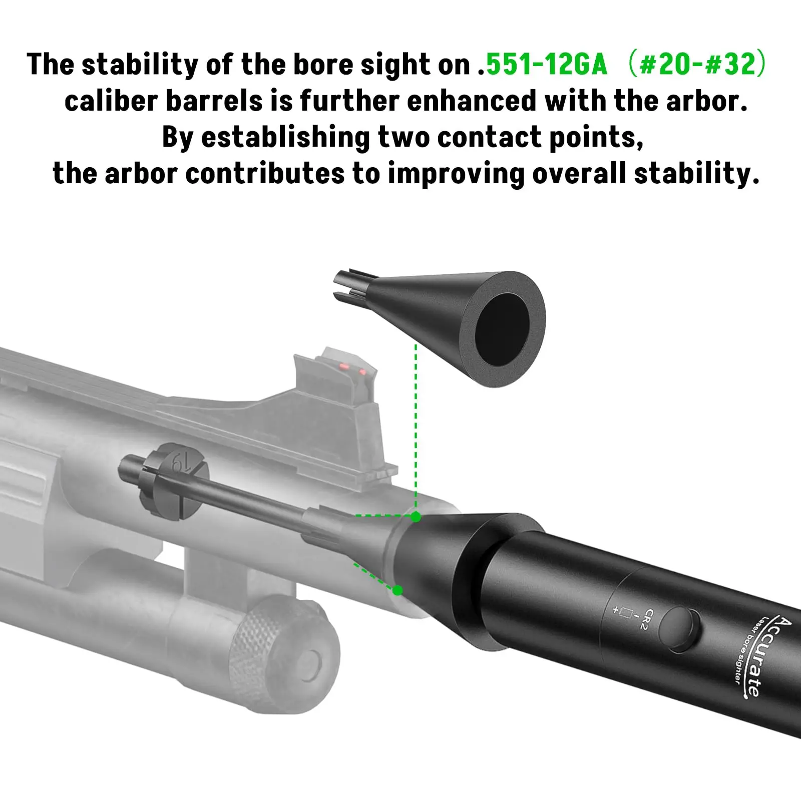 Red and Green Laser Bore Sight Kit with Button Switch Professional with 32 Adapters 0.17 to 12GA CalibersPowerful Hunting