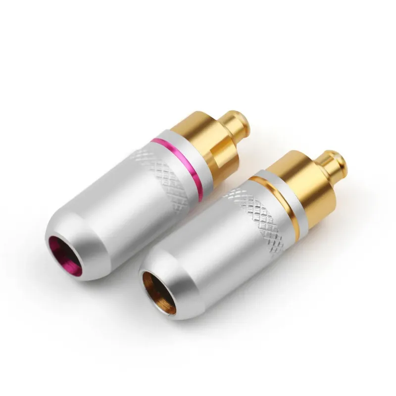 Conector Jack MMCX para N2002 DK-3001es10 ue900 se535 enchufes de auriculares HIFI adaptadores mmcx de Pin de auriculares de Metal chapado en oro
