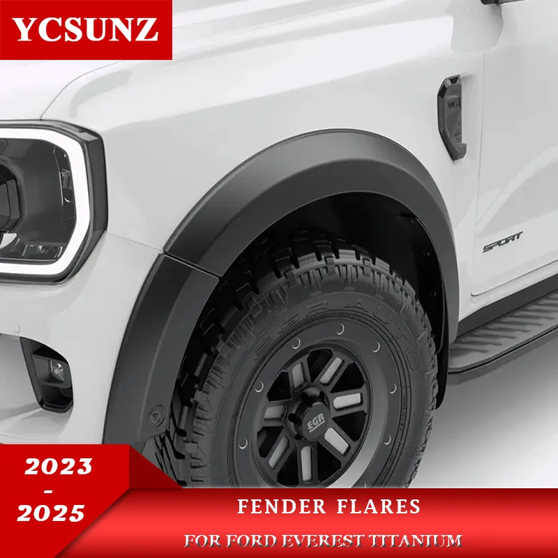 Wheel Arch Fender Flares For Ford Everest Titanium 2023 2024 2025 NEXT-GEN 4X4 SUV Car Accessories YCSUNZ