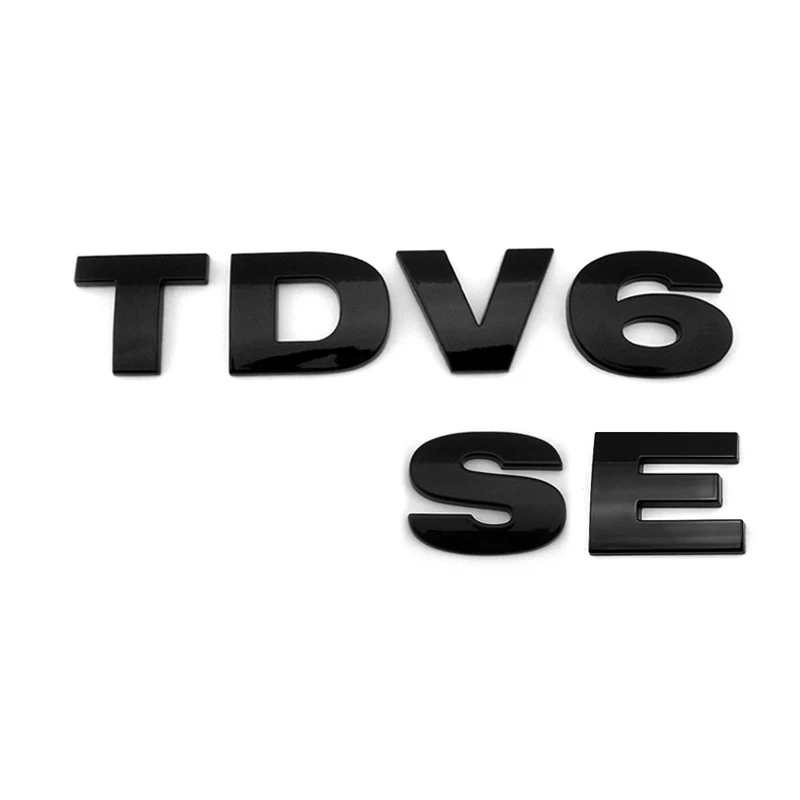 GENUINE LAND ROVER TDV6 SE BADGE IN GRAPHITE GREY FOR VEHICLES 2008-2014