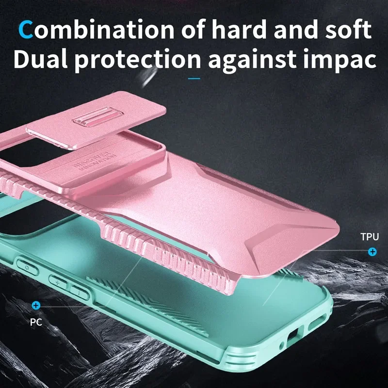 Case For Google Pixel 9 Pro XL Pixel9 Military Grade Antiskid Camera Lens Slide Cover Google Pixel 9 Pro Hard Cases Pixel9 Cover