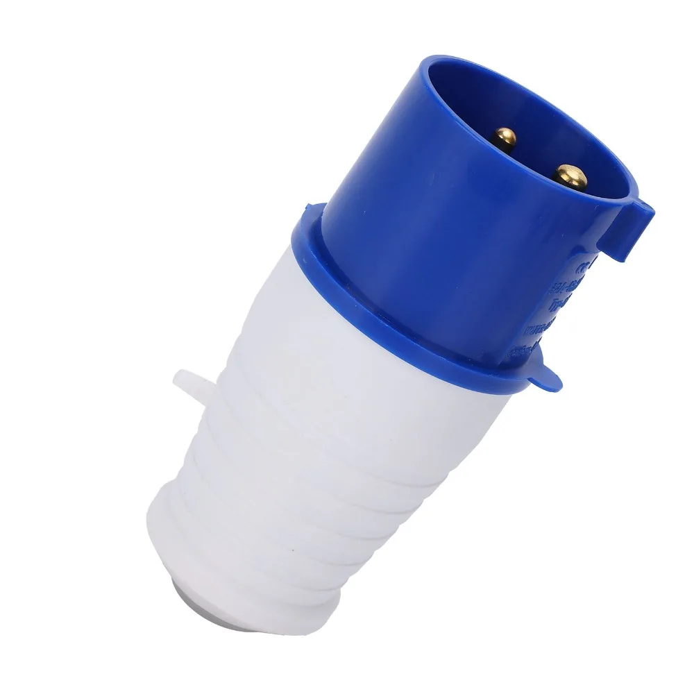 

3-контактная промышленная вилка питания IP44 2P + E, промышленный разъем, однофазный 32A, 220-250 В, вилка генератора, промышленная площадка