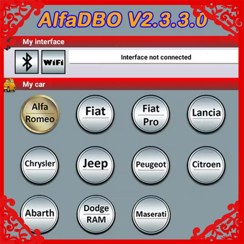AlfaOBD 2.3.3.0 (for Android) Full Licensed - Diagnostic Alfa Fiat Lancia Abarth Dodge RAM Chrysler Jeep Peugeot Citroën