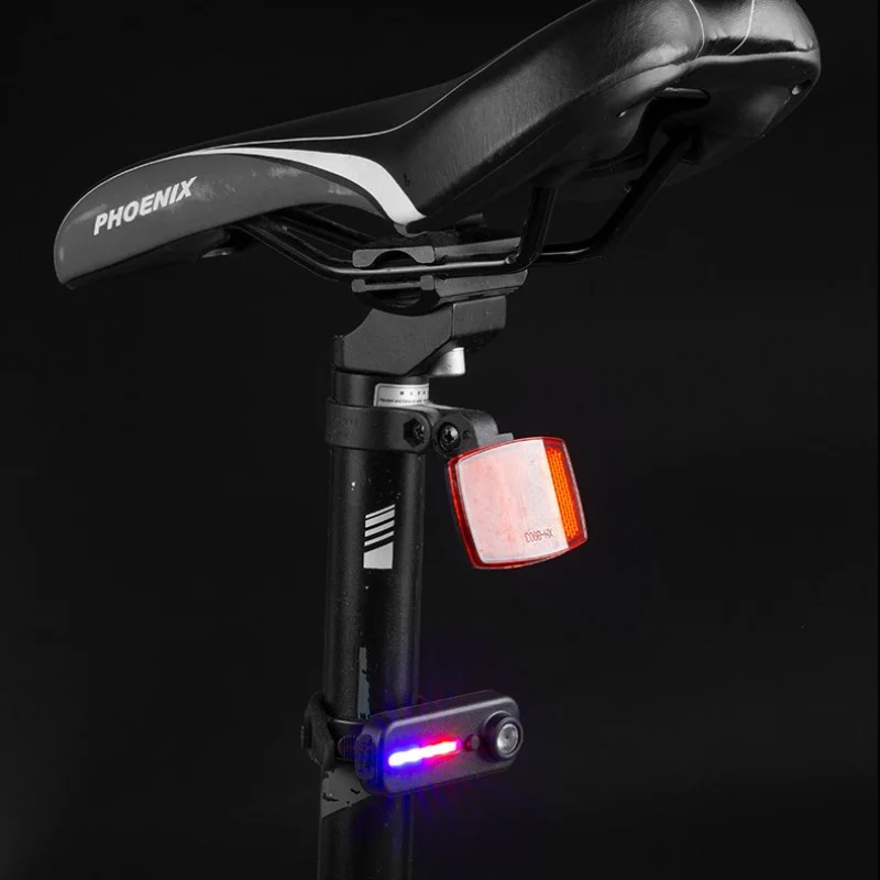 LED Red and Blue Shoulder Police Light with Clip USB Rechargeable Flashlights Warning Safety Torch Bike Warn