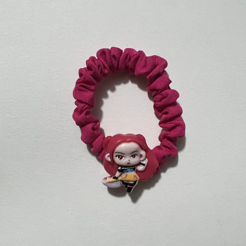 حار بيع شيطان هنتر الكرتون العلاقات الشعر لطيف الشعر الحبال مجموعة المرأة عالية مرونة الشعر الفتيات الدوائر ذيل حصان المثبت اكسسوارات #3