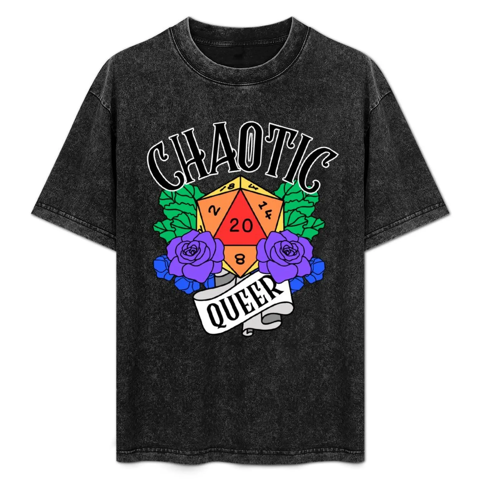 

Chaotic Queer D&D Pride Alignment T-Shirt Christmas Theme Tee Top
