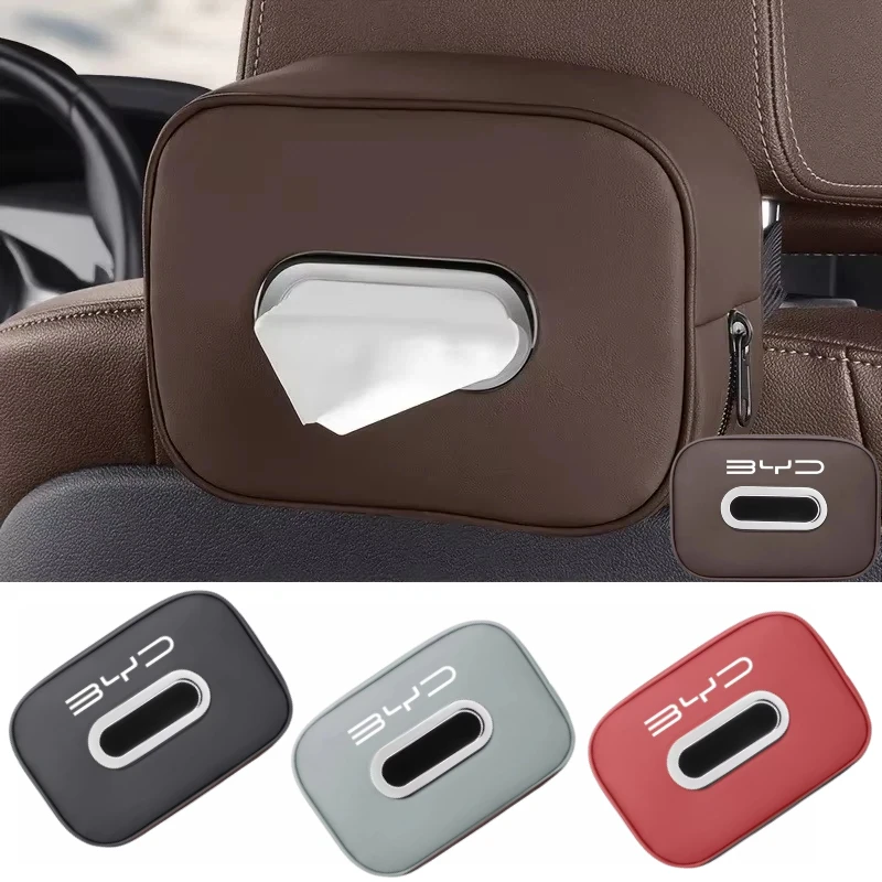 

Car Tissue Bag Auto Sun Visor Armrest Tissue Storage Box Fit BYD Tang Han Yuan Song Qin ATTO3 EV DMI